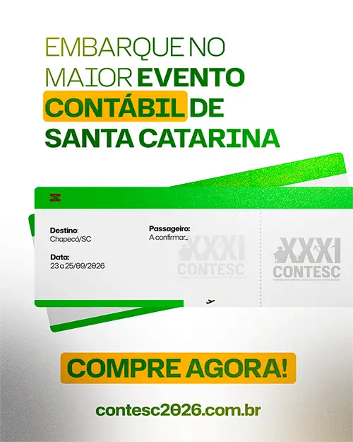 Embarque no maior evento contbil de Santa Catarina - compre agora!