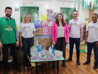 Everton Bortolotto, Ilse Maria Sulzbach, Rejane Salete Vogt, Andr&eacute; Bernardo Celuppi e Alcindo Oliveira Lopes. 