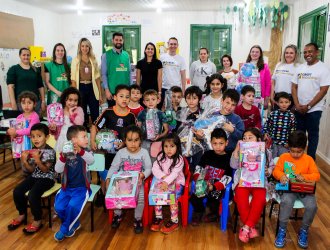 Projeto Inf&acirc;ncia Saud&aacute;vel ocorreu no CEIM Nova Vida. 