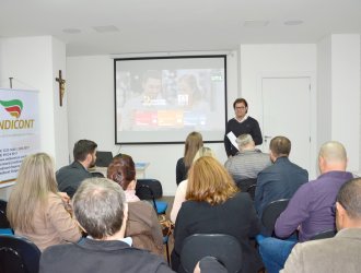Palestra foi promovida na sede do Sindicont Chapec&oacute;