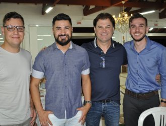 Daniel Fortes, Thiago Feij&oacute;, Gelson Luiz Dal Ri e Erick Quiles