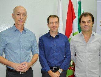 Sergio Luiz Garbin, Marcelo Holstak e Gelson Luiz Dal Ri.
