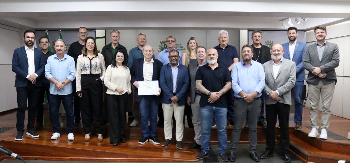 Sindicont Chapec&oacute; recebe mo&ccedil;&atilde;o de reconhecimento da C&acirc;mara de Vereadores