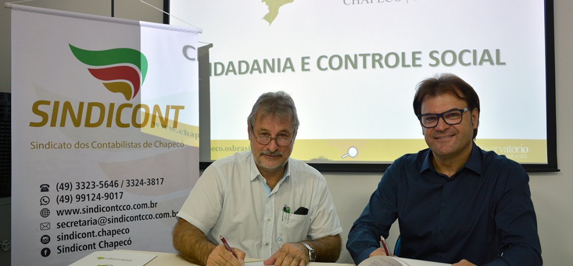 Sindicont firma acordo de coopera&ccedil;&atilde;o com o Observat&oacute;rio Social