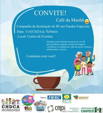 Caf&eacute; da manh&atilde; para conscientiza&ccedil;&atilde;o  