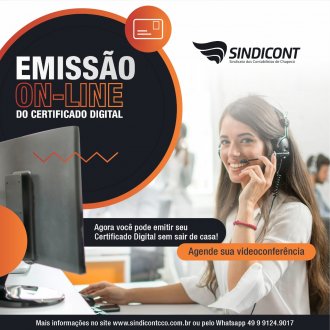 Sindicont Chapec&oacute; emite Certificado Digital online 